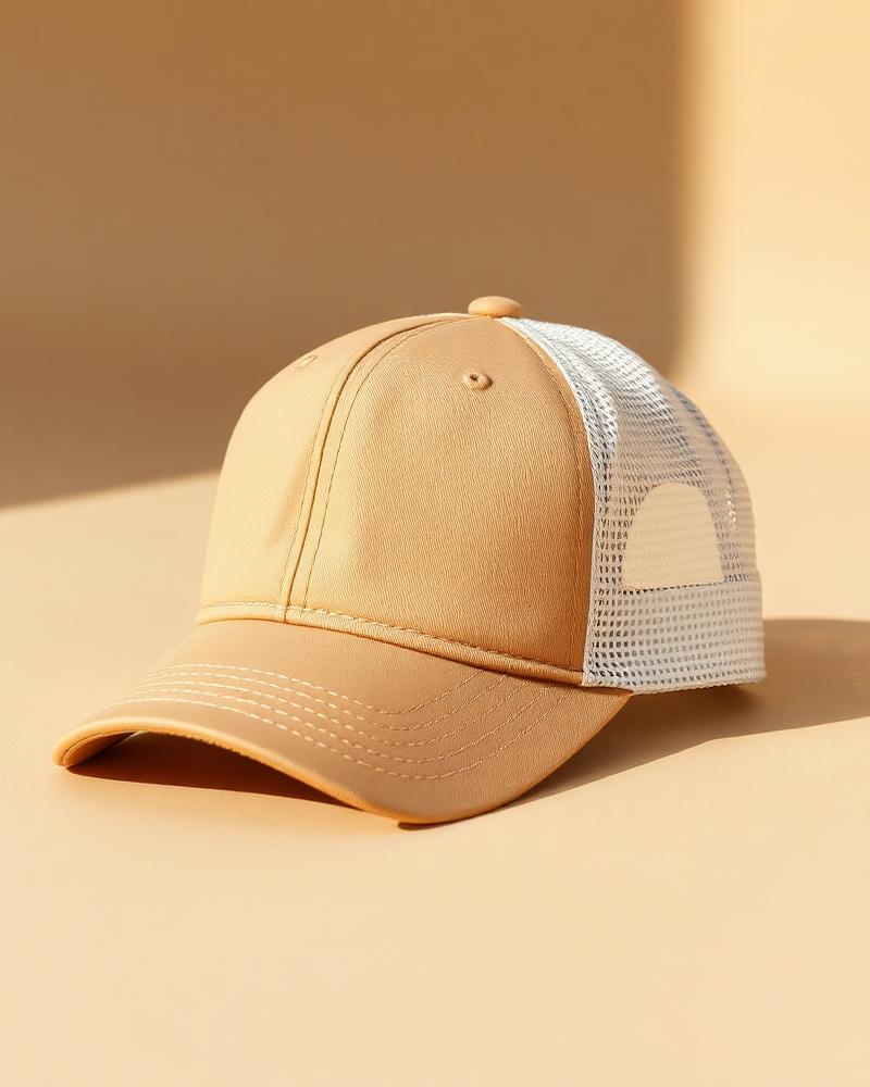 Washed Trucker Cap — Sand