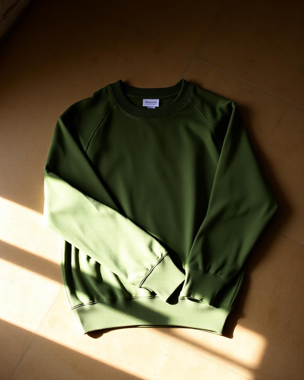 Raglan Sleeve Crewneck — Olive