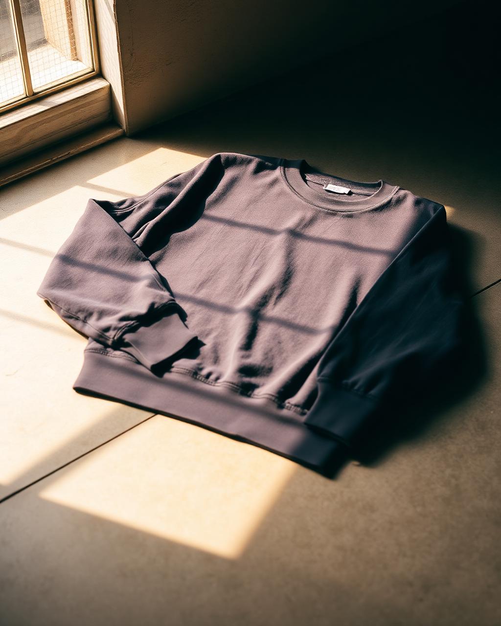 Vintage Washed Crewneck — Faded Black