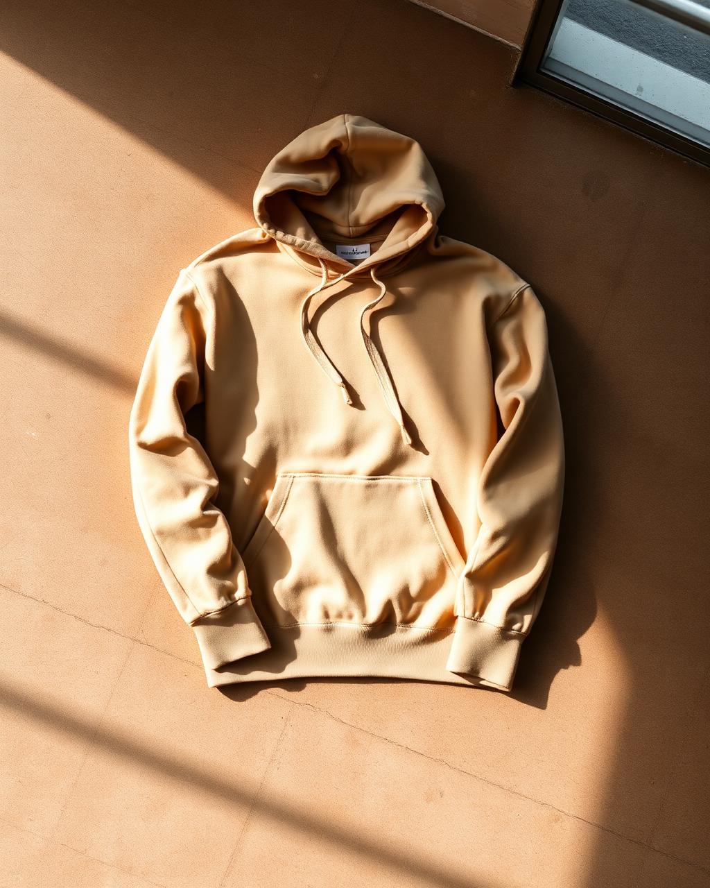 Lightweight French Terry Hoodie — Sand