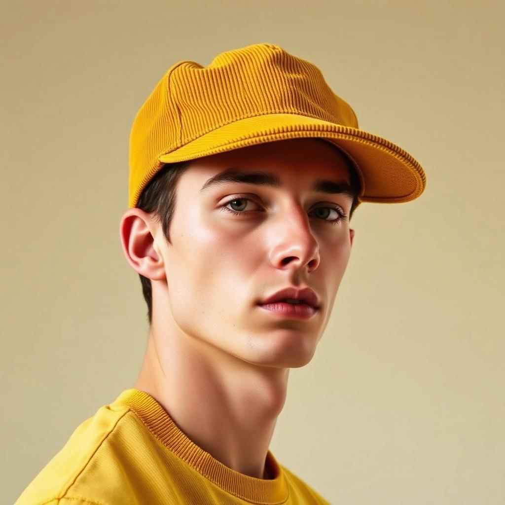 Corduroy 6-Panel Cap — Mustard