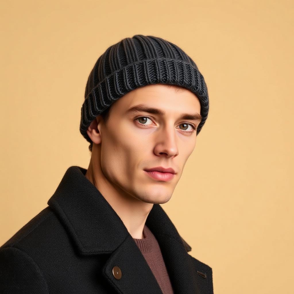 Wool Fisherman Beanie — Charcoal