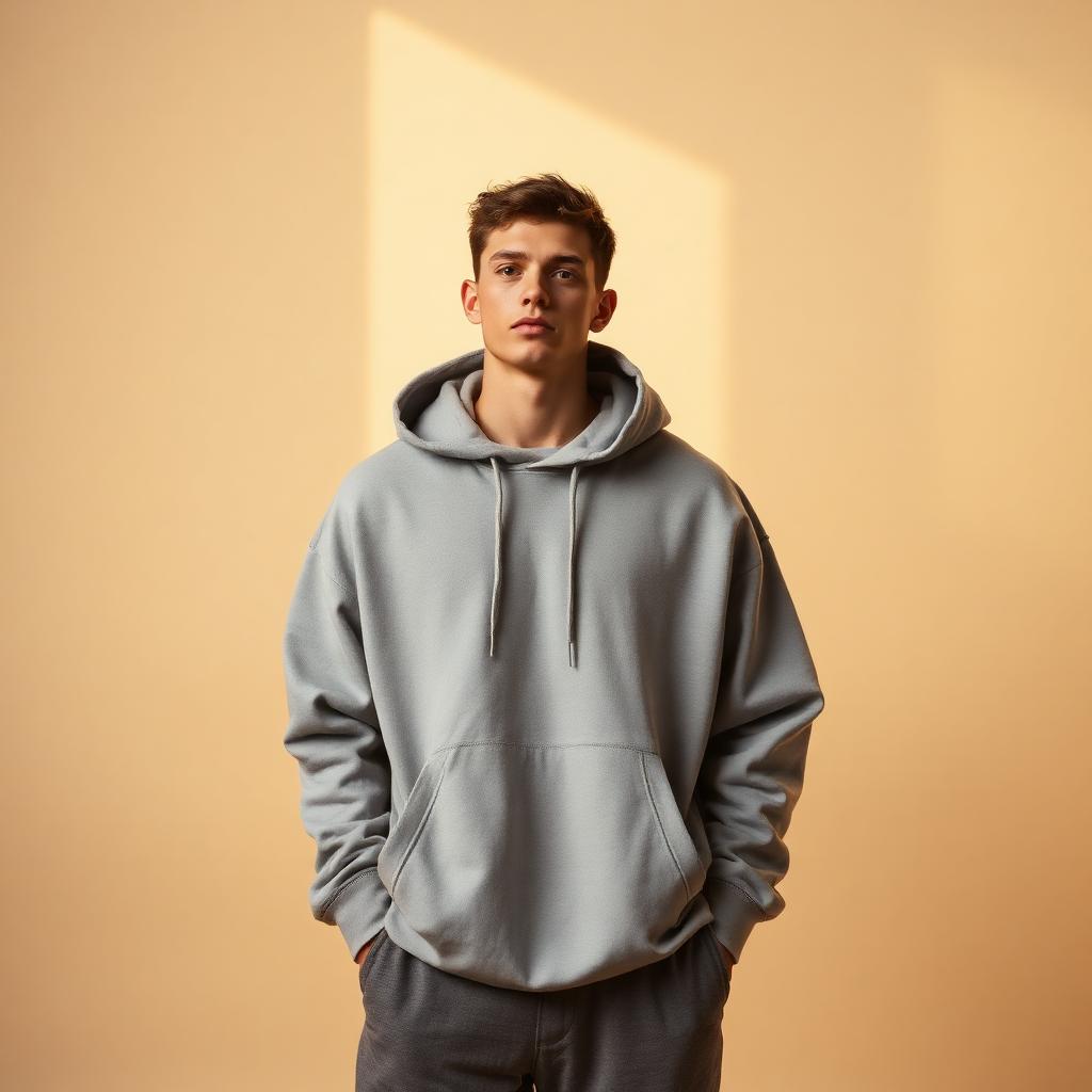 Boxy Washed Hoodie — Washed Grey