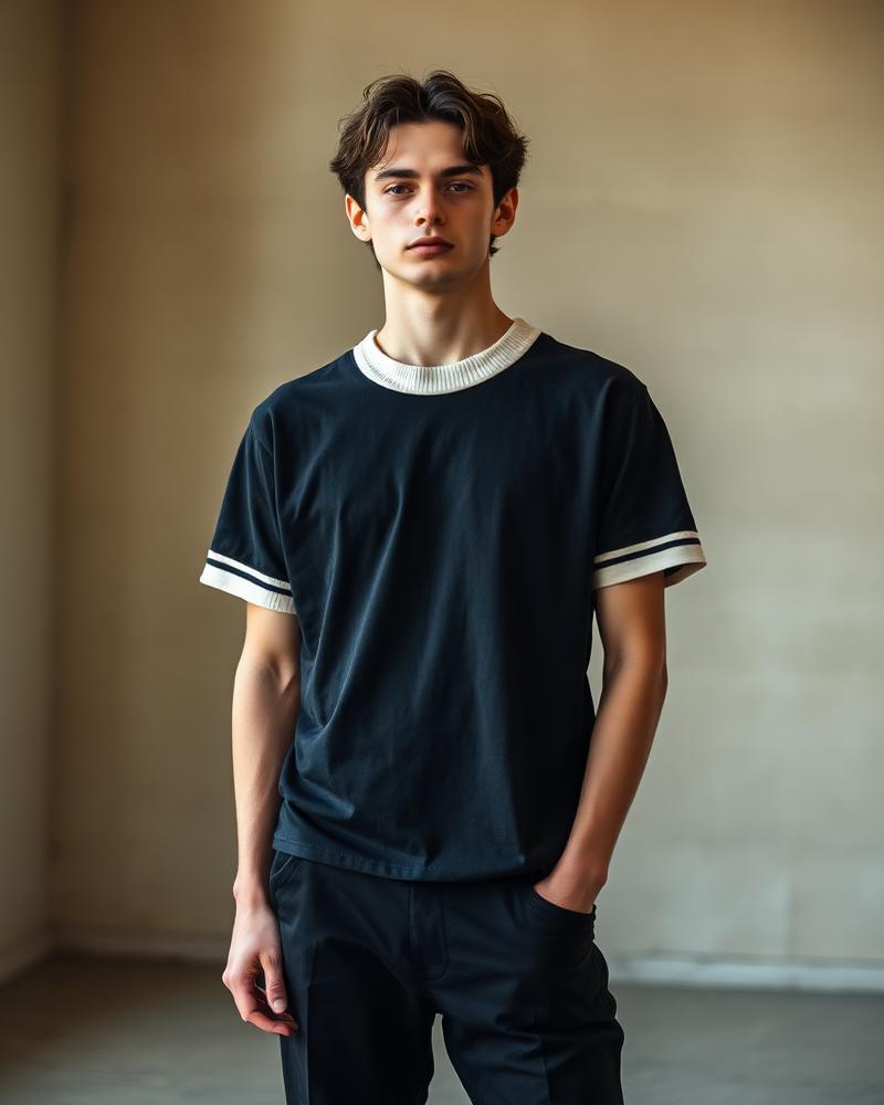 Vintage Ringer Tee — Black
