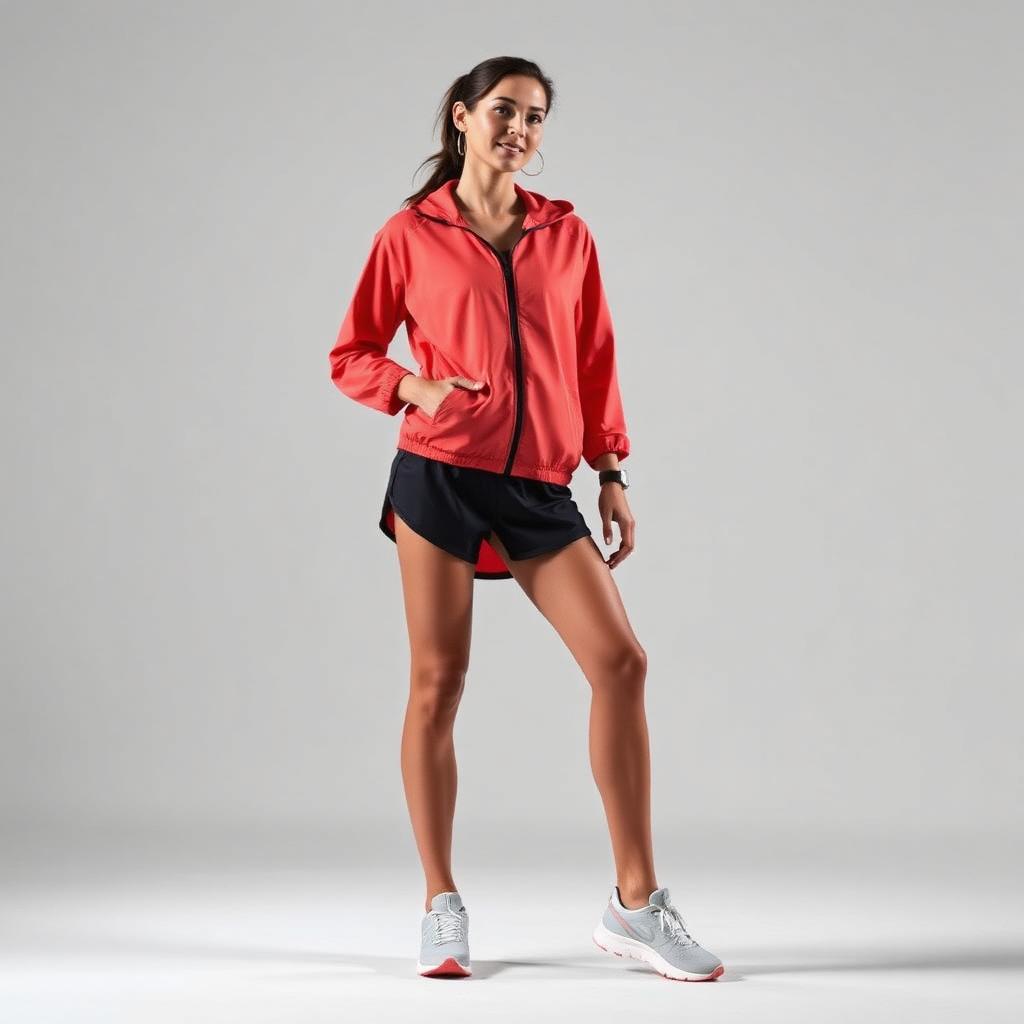 Women's Packable Windbreaker — Coral